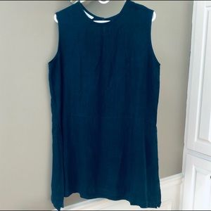 Tunic, Bryn Walker, sleeveless, 100% linen, blue